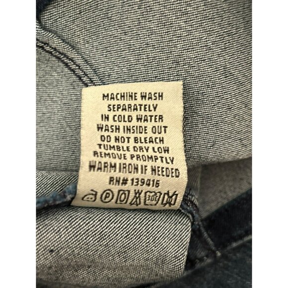 Jess Women's Acid Washed Denim Mini Pencil Skirt Size Large Y2K 1990s - Picture 5 of 5